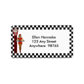 Retro Diner van 50 seconden Etiket (Voorkant)