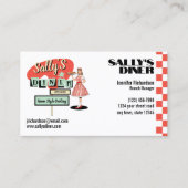 Retro Diner Visitekaartje (Voorkant)