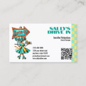 Retro Diner Visitekaartje (Voorkant)