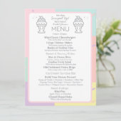Retro Diner Vrijgezellenfeest Menu (Staand voorkant)
