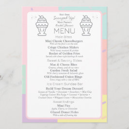 Retro Diner Vrijgezellenfeest Menu