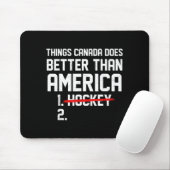 Retro dingen die Canada beter doet dan Amerika Muismat (Met muis)