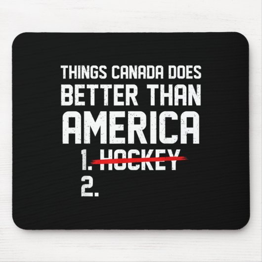 Retro dingen die Canada beter doet dan Amerika Muismat (Voorkant)