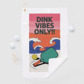 Retro Dink Vibes Only! Paddle sporthanddoek Golfhanddoek (Insitu)