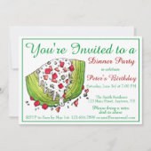 Retro Dinner Party Iceberg Lettuce Wedge Salad Kaart (Voorkant)