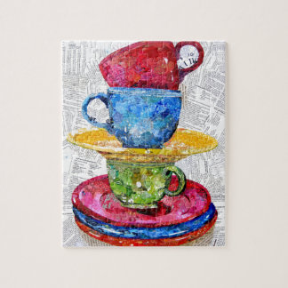 Retro Dinnerware collage Legpuzzel