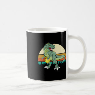 Retro Dino Dinosaur Golfer Cadeau T Rex Disc Golf  Koffiemok
