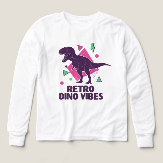 Retro Dino Vibes – T-Rex in 80s-stijl (Voorkant)