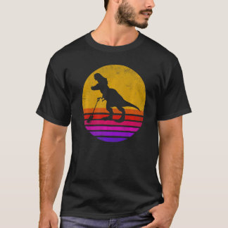 Retro  Dinosaur en Spade T-shirt