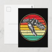 Retro Dinosaur Skull Dino Briefkaart (Voorkant / Achterkant)