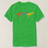 retro dinosaur trex nood t-shirt (Design voorkant)