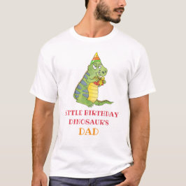 Retro Dinosaur Verjaardagsfeestje T-Rex Vader T-shirt