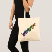 Retro Dinosaurs pop art canvas tas (Voorkant (product))