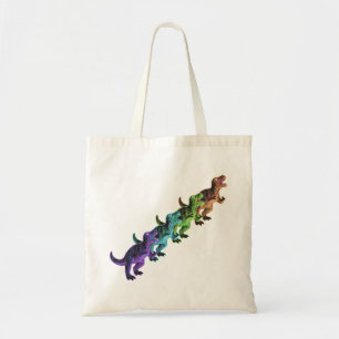 Retro Dinosaurs pop art canvas tas