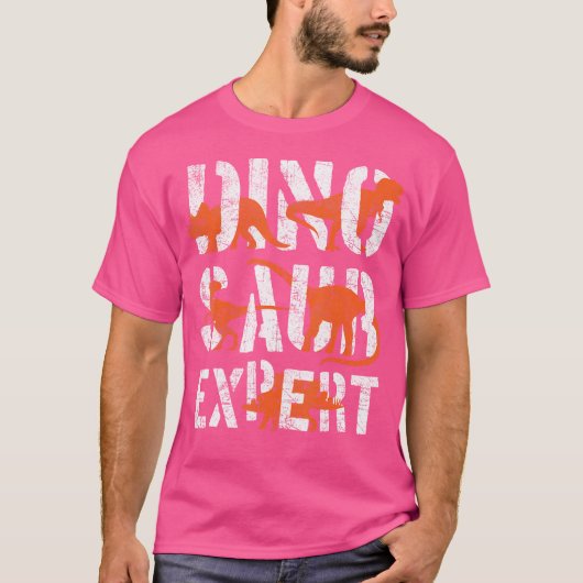 Retro Dinosaurus Expert Dinosaurus Shirt voor Jong (Voorkant)