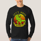 Retro dinosaurus in liefde rex saurus laat shrex h t-shirt (Voorkant)