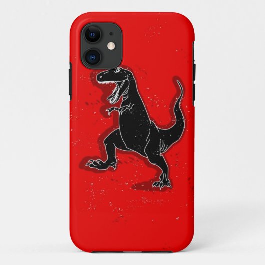 Retro Dinosaurus iPhone 5 Hoesje (Achterkant)