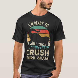 Retro  Dinosaurus Kind Im gaat dit verkreuken T-shirt