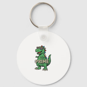 Retro Dinosaurus Zonnebril Prime Cartoon T-shirt_1 Sleutelhanger