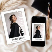 Retro Diploma Typografie Aankondigingskaart