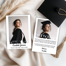 Retro Diploma Typografie Dankkaart