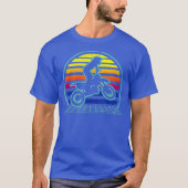 Retro Dirtbiking Vaporwave Dirt Biker 70s Biking T-shirt (Voorkant)