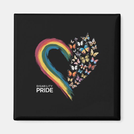 Retro Disability Pride-vlag Disabled Pride-maand A Magneet (Voorkant)