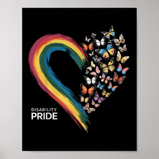 Retro Disability Pride-vlag Disabled Pride-maand A Poster (Voorkant)