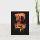 Retro Disc Golf Frolf - Frisbee Golf Kaart (Voorkant)