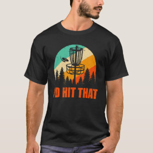 Retro Disc Golf ik zou die Disc Golf Sunset Vint h T-shirt