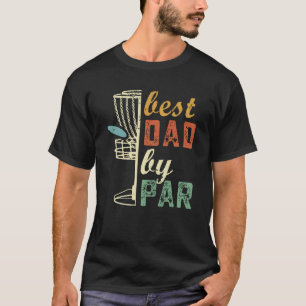 Retro Disc Golf Pap Beste pap met Par Disk G T-shirt