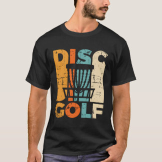 Retro Disc Golf Vintage Disc Golfer Cadeau Disc Go T-shirt