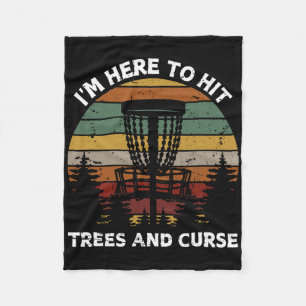 Retro Discgolf Design Voor Mannen Vrouwen Kinderen Fleece Deken