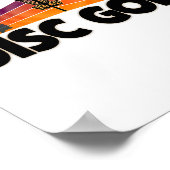 Retro Discgolf Liefhebber Design - Discgolf Sport Poster (Hoek)