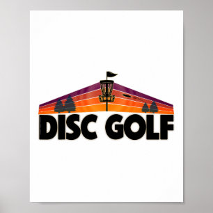 Retro Discgolf Liefhebber Design - Discgolf Sport Poster