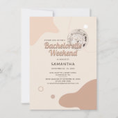 Retro Disco 70s Bachelorette Weekend Itinerary Kaart (Voorkant)