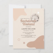 Retro Disco Bachelorette Weekend Party reisroute Kaart (Voorkant)