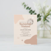 Retro Disco Bachelorette Weekend Party reisroute Kaart (Staand voorkant)