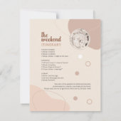 Retro Disco Bachelorette Weekend Party reisroute Kaart (Achterkant)