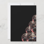 Retro Disco Bal 70s Groovy Feest Uitnodiging (Achterkant)