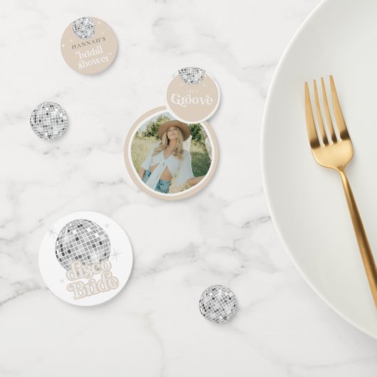 Retro Disco Bal Bruidsmeisjesfeest Foto  Confetti (Groep)