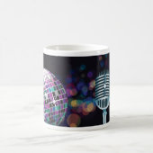 Retro Disco Bal en Vintage Microfoon Koffiemok (Center)