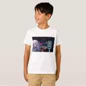Retro Disco Bal en Vintage Microfoon T-shirt (Voorkant volledig)