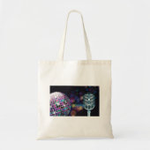 Retro Disco Bal en Vintage Microfoon Tote Bag (Voorkant)