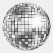 Retro Disco Bal Feest Sticker (Voorkant)
