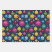 Retro Disco Bal Kerstmis Inpakpapier Vel (Voorkant)