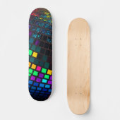 Retro Disco Bal Mozaïek Skateboard Dek (Voorkant)