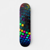 Retro Disco Bal Mozaïek Skateboard Dek (Voorkant)