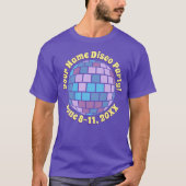 Retro Disco Bal PERSONALIZED T-shirt (Voorkant)