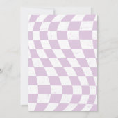 Retro Disco bal verjaardag uitnodiging (Achterkant)